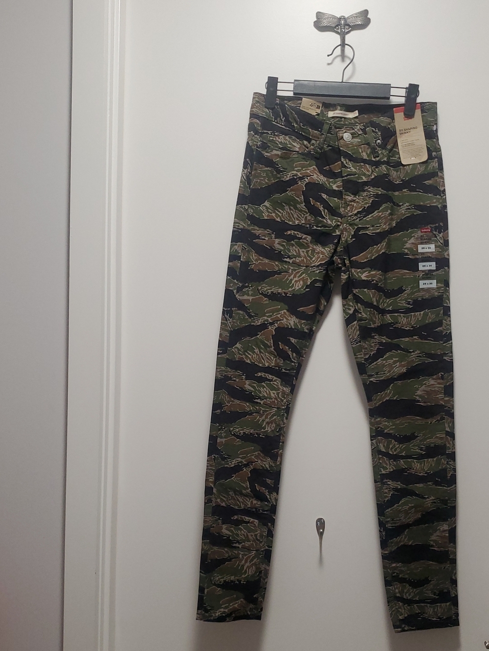 Levi's Women's Skinny Camo Jeans - Green & Black